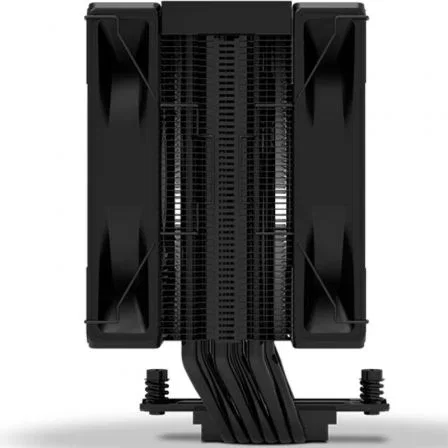 Nox Ventilador con Disipador CPU Nox Hummer H-200 LCD con Pantalla, 2 Ventiladores PWM 120mm, 6 Heatpipes, Compatible con Intel y AMD, Modelo NXHUMMERH200LCD
